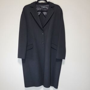 Joseph Black Light Double Wool And Cashmere Blend Sido Coat Black